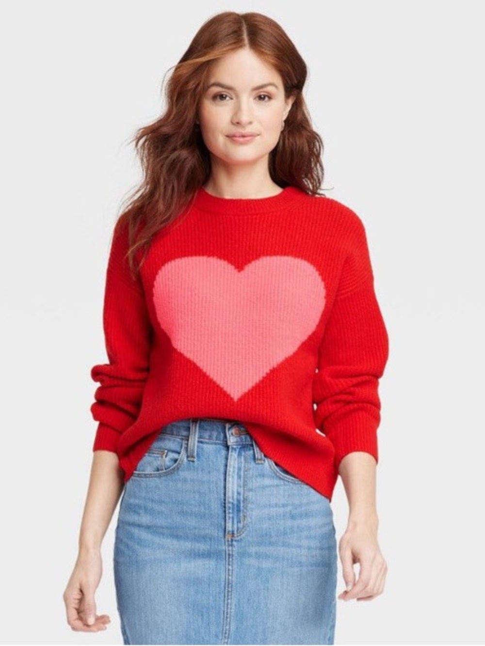 Red Heart ♥️ Crewneck Sweater